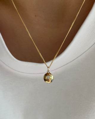 Bobble Necklace Solid gold or Gold with Diamond