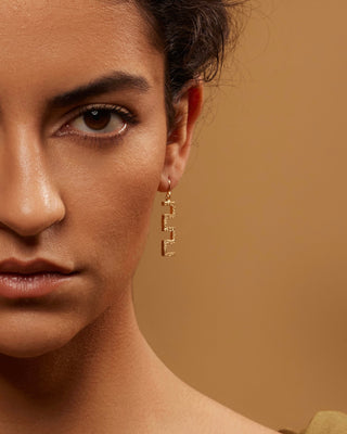 Temple Earrings (Silver)