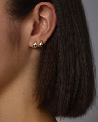 Mini Rain Earrings Silver