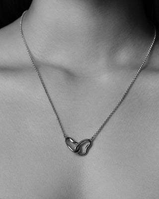 Small Connected Necklace Silver