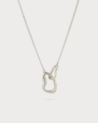 Large Connected Necklace Silver
