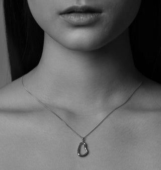 Silver Small Abstract Necklace