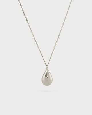 Rain Necklace Silver Raindrop pendant