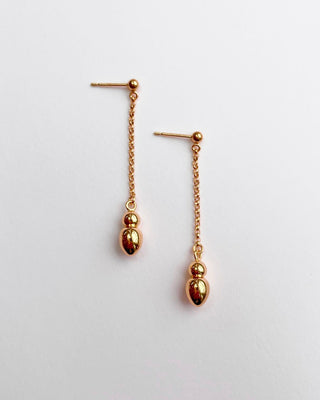 Vessel chain Earrings (Silver, Gold)