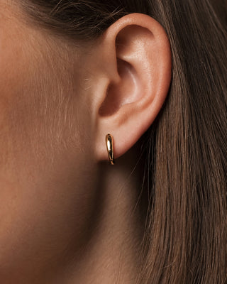 Curl Earrings Solid gold (yellow or rose)