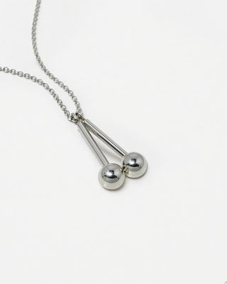 Offset Necklace Silver (+colours)