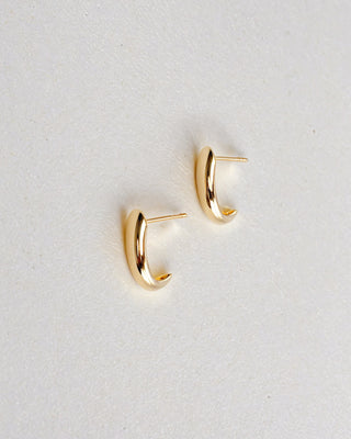 Curl Earrings Solid gold (yellow or rose)