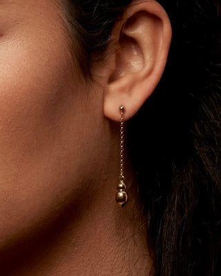 Vessel chain Earrings (Silver, Gold)