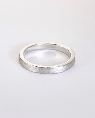 3mm by 2mm band - smooth, hammered, roughened (Silver, Gold, Platinum)