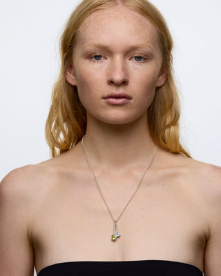 Offset Necklace Silver (+colours)