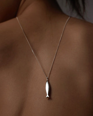 A silver Fish necklace