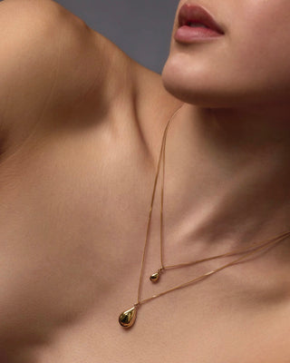 Rain Necklace in Gold by Jane Eppstein