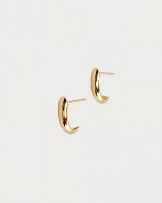 Curl Earrings Solid gold (yellow or rose)