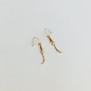 Insect long leg earrings (gold plated) SOLD OUT